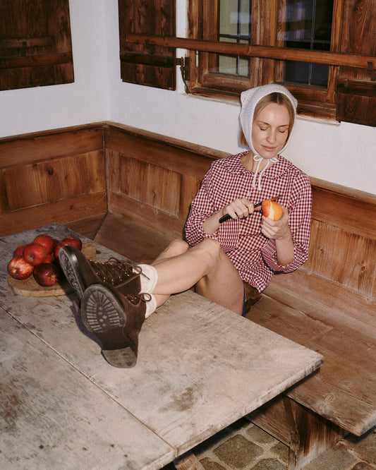 Theresia Blouse in red vichy